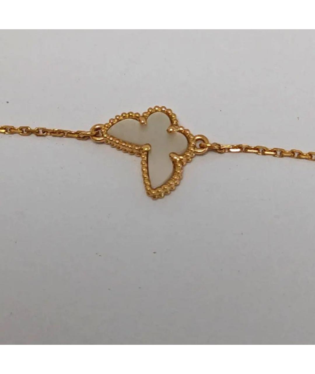 VAN CLEEF & ARPELS Белый браслет из желтого золота, фото 4