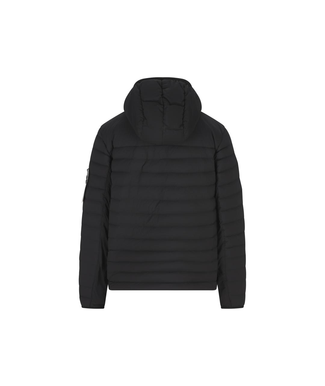 STONE ISLAND Черный пуховик, фото 4