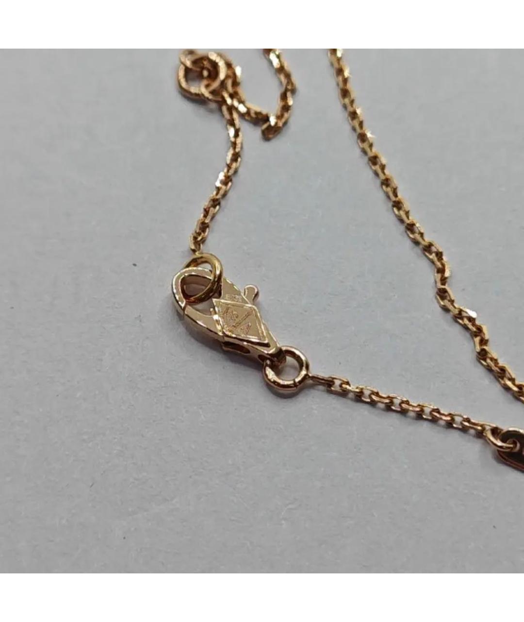 VAN CLEEF & ARPELS Бордовый кулон из желтого золота, фото 5