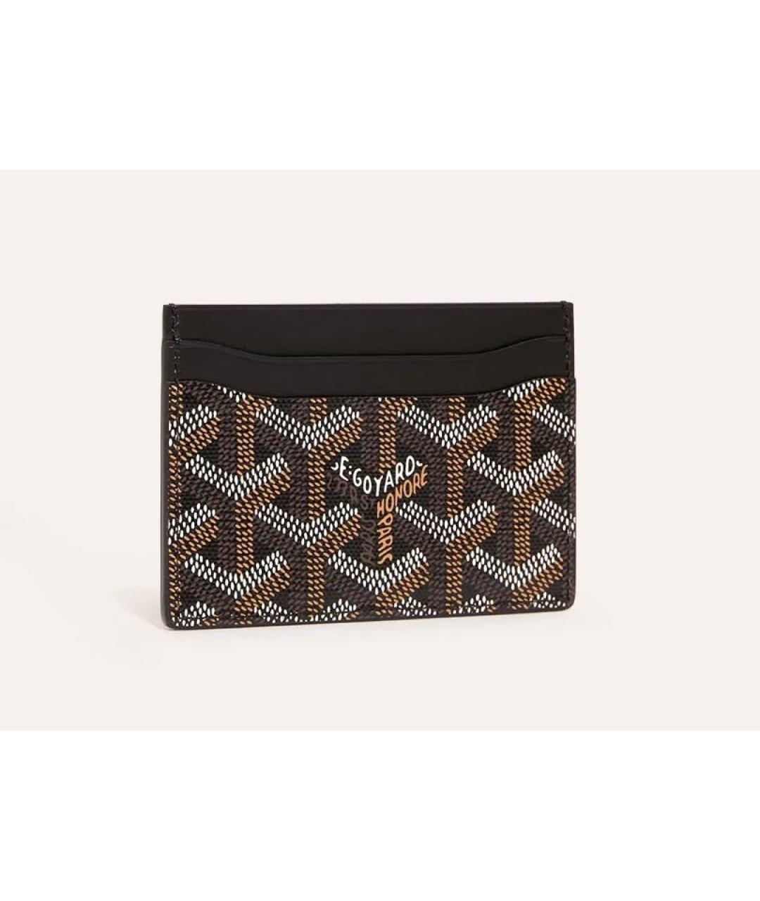 GOYARD Черный кожаный кардхолдер, фото 4