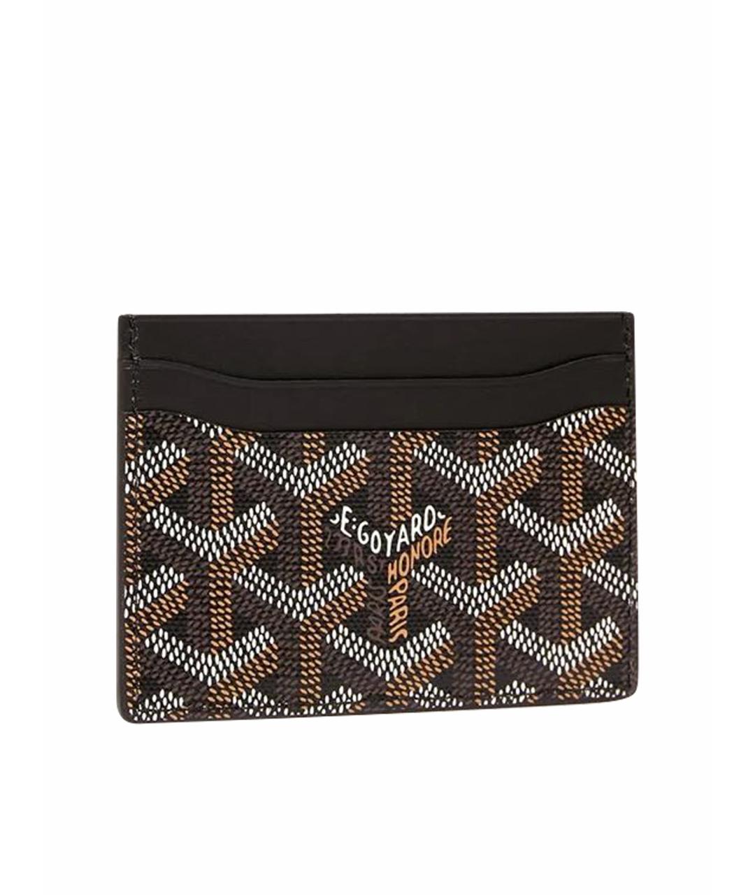 GOYARD Черный кожаный кардхолдер, фото 1