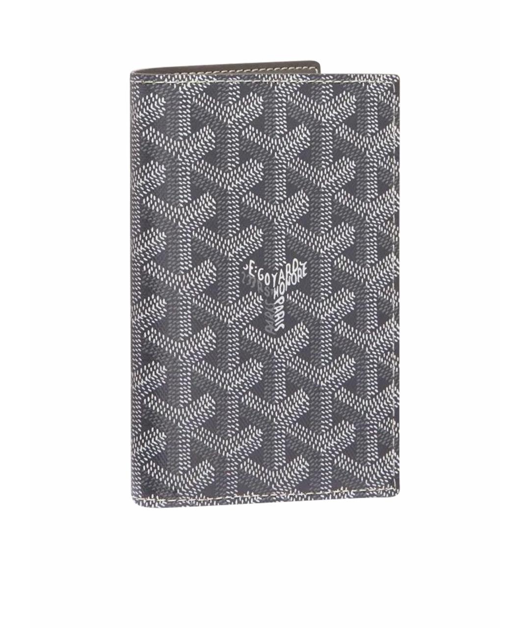 GOYARD Серый кожаный кошелек, фото 1