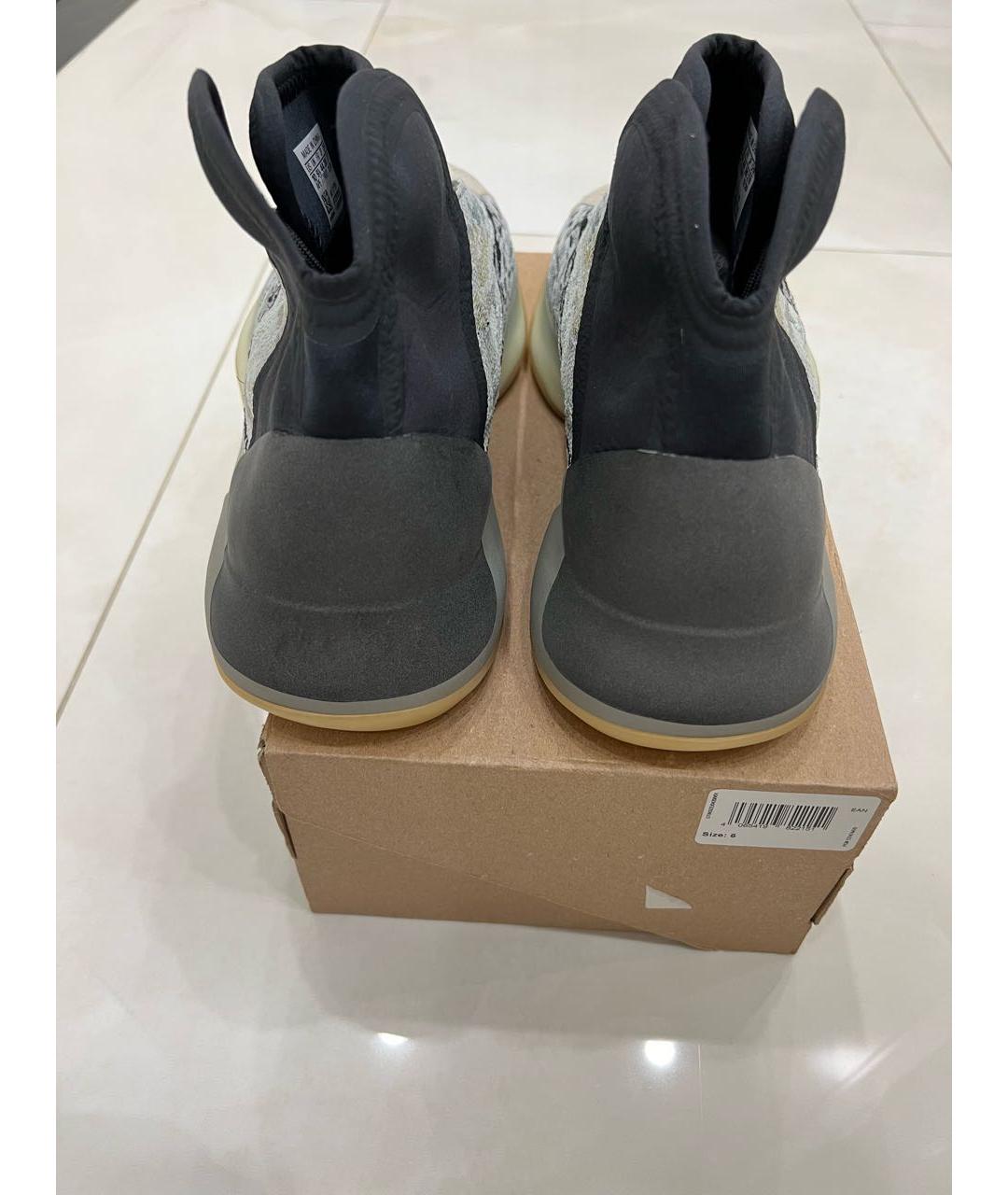 ADIDAS YEEZY Серые высокие кроссовки / кеды, фото 3