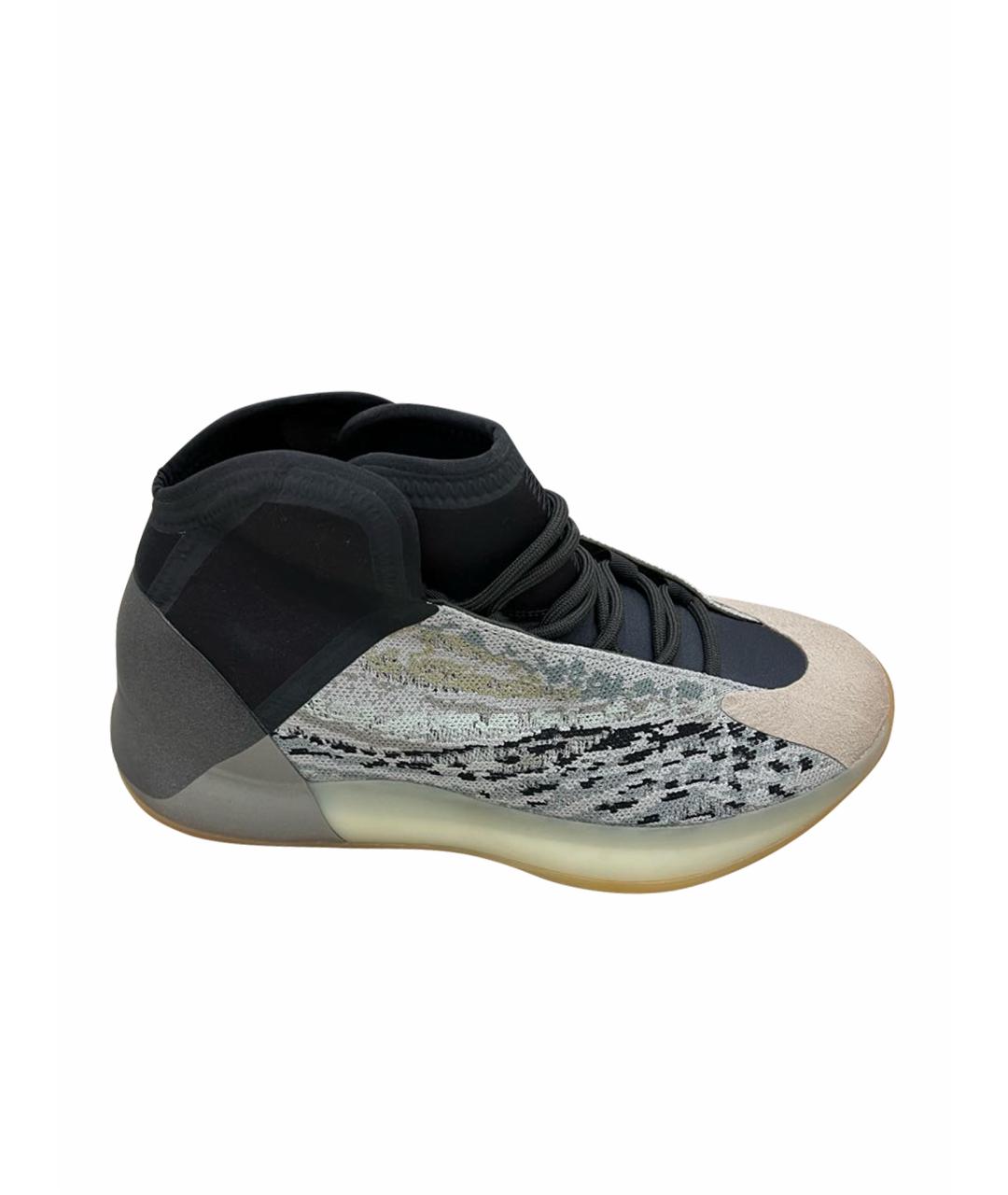 ADIDAS YEEZY Серые высокие кроссовки / кеды, фото 1