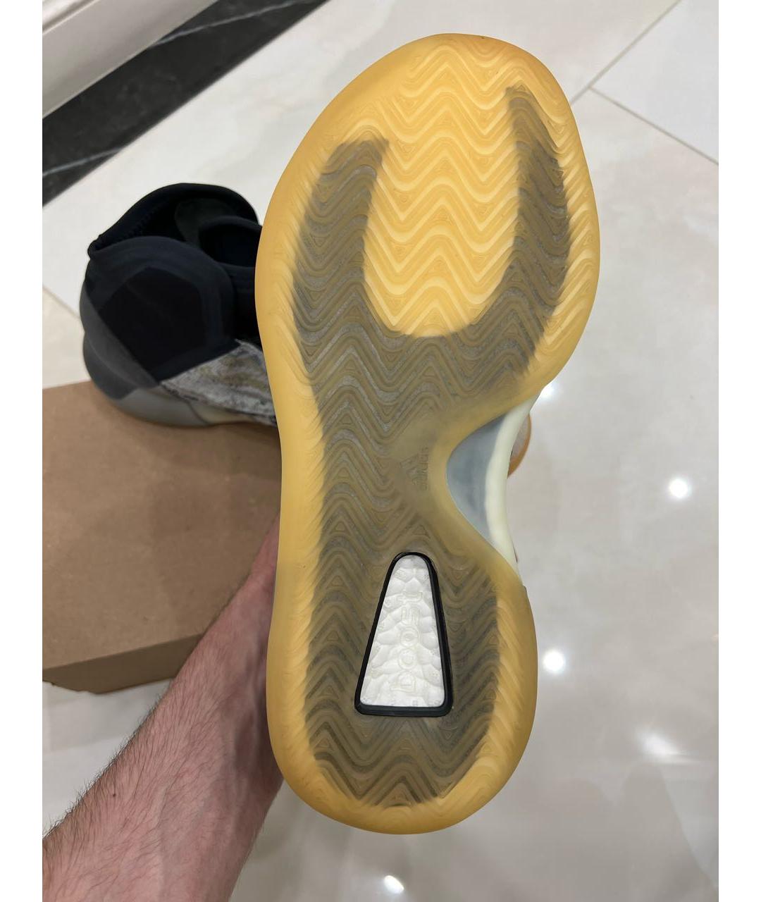 ADIDAS YEEZY Серые высокие кроссовки / кеды, фото 4
