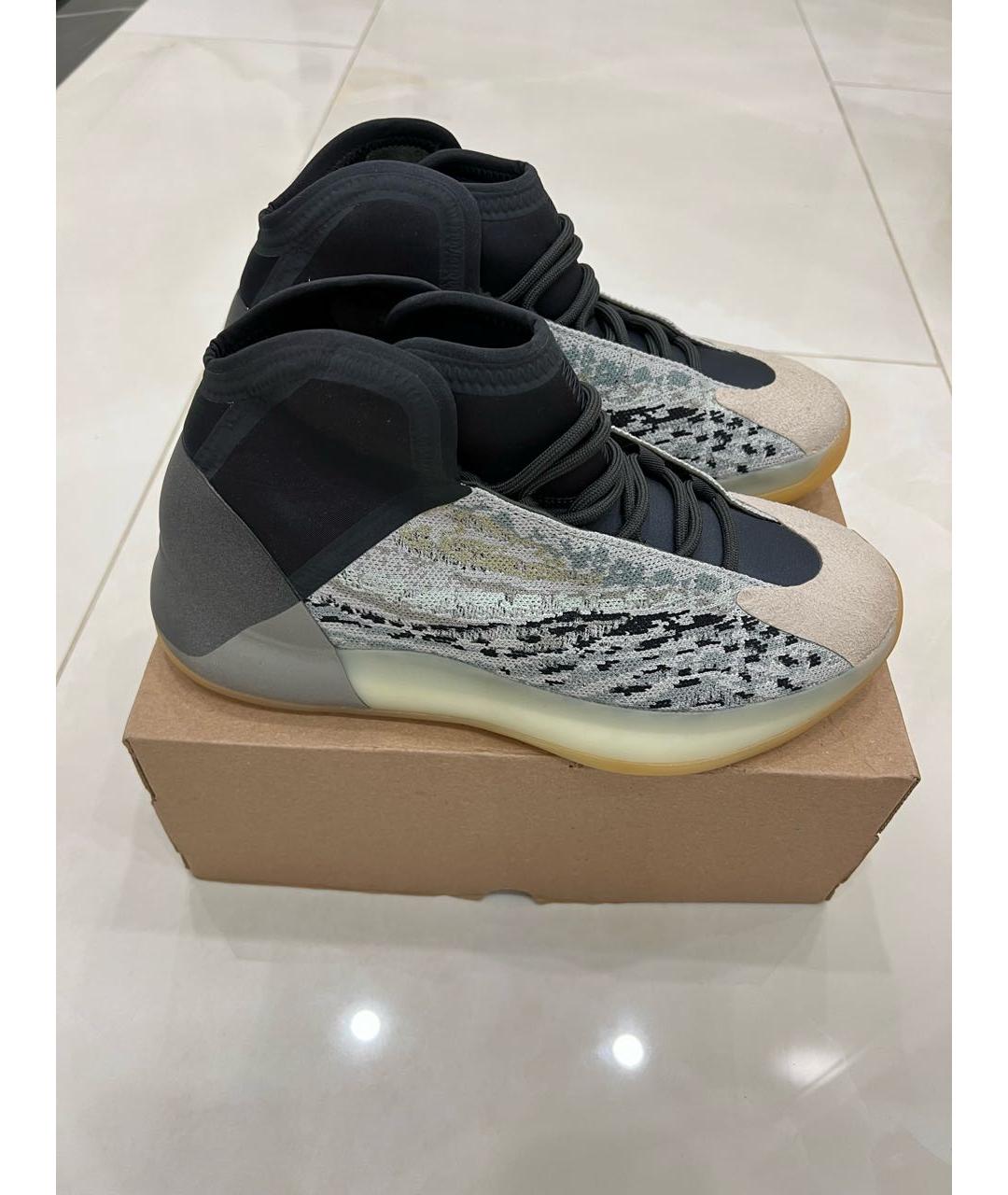 ADIDAS YEEZY Серые высокие кроссовки / кеды, фото 6