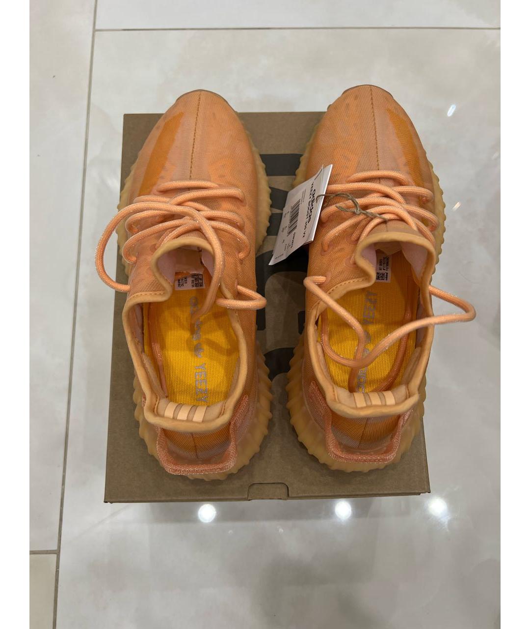 ADIDAS YEEZY Оранжевое низкие кроссовки / кеды, фото 3