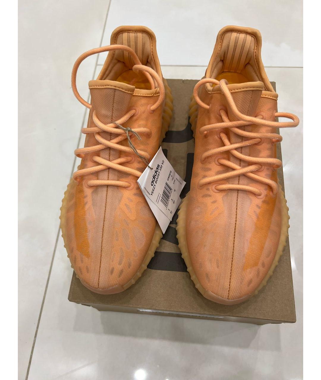ADIDAS YEEZY Оранжевое низкие кроссовки / кеды, фото 2