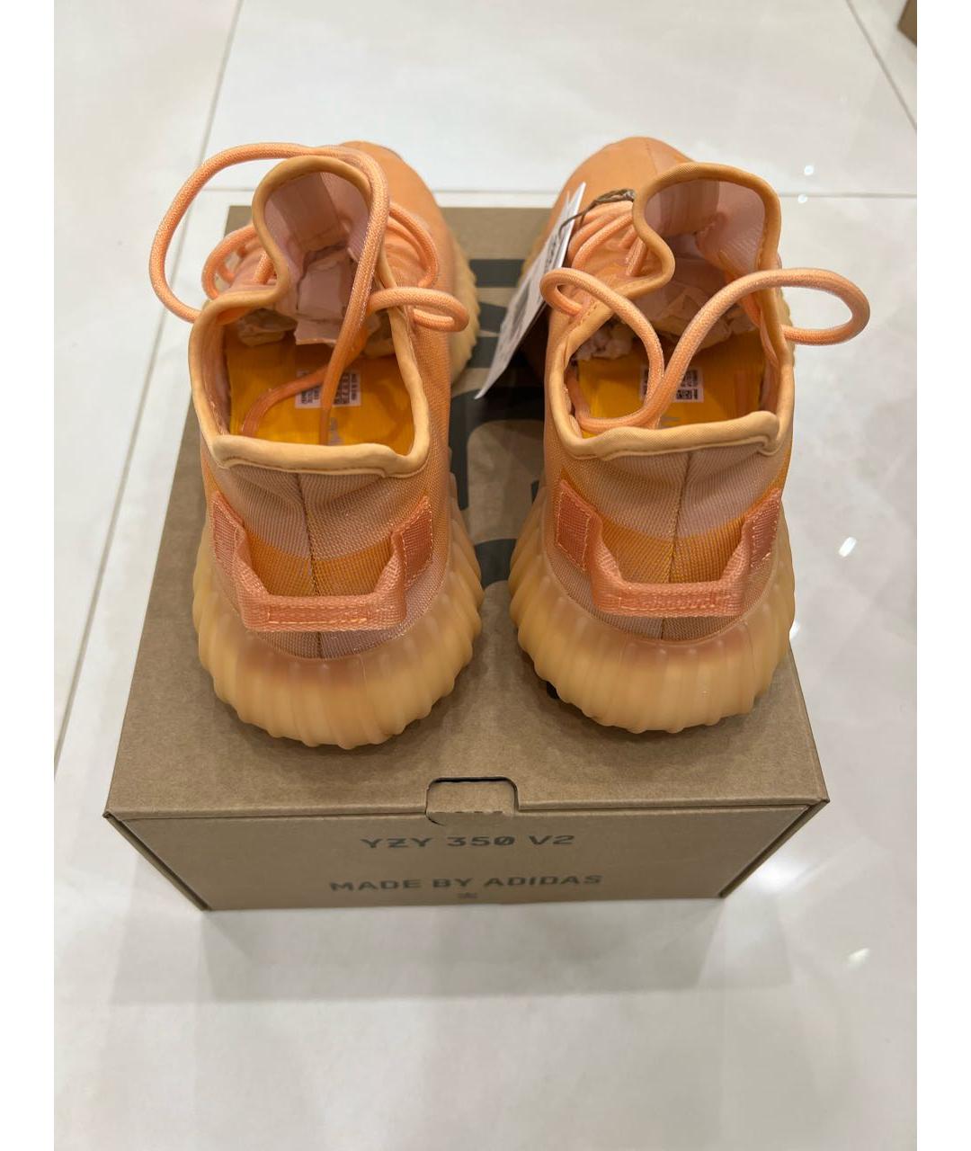 ADIDAS YEEZY Оранжевое низкие кроссовки / кеды, фото 4