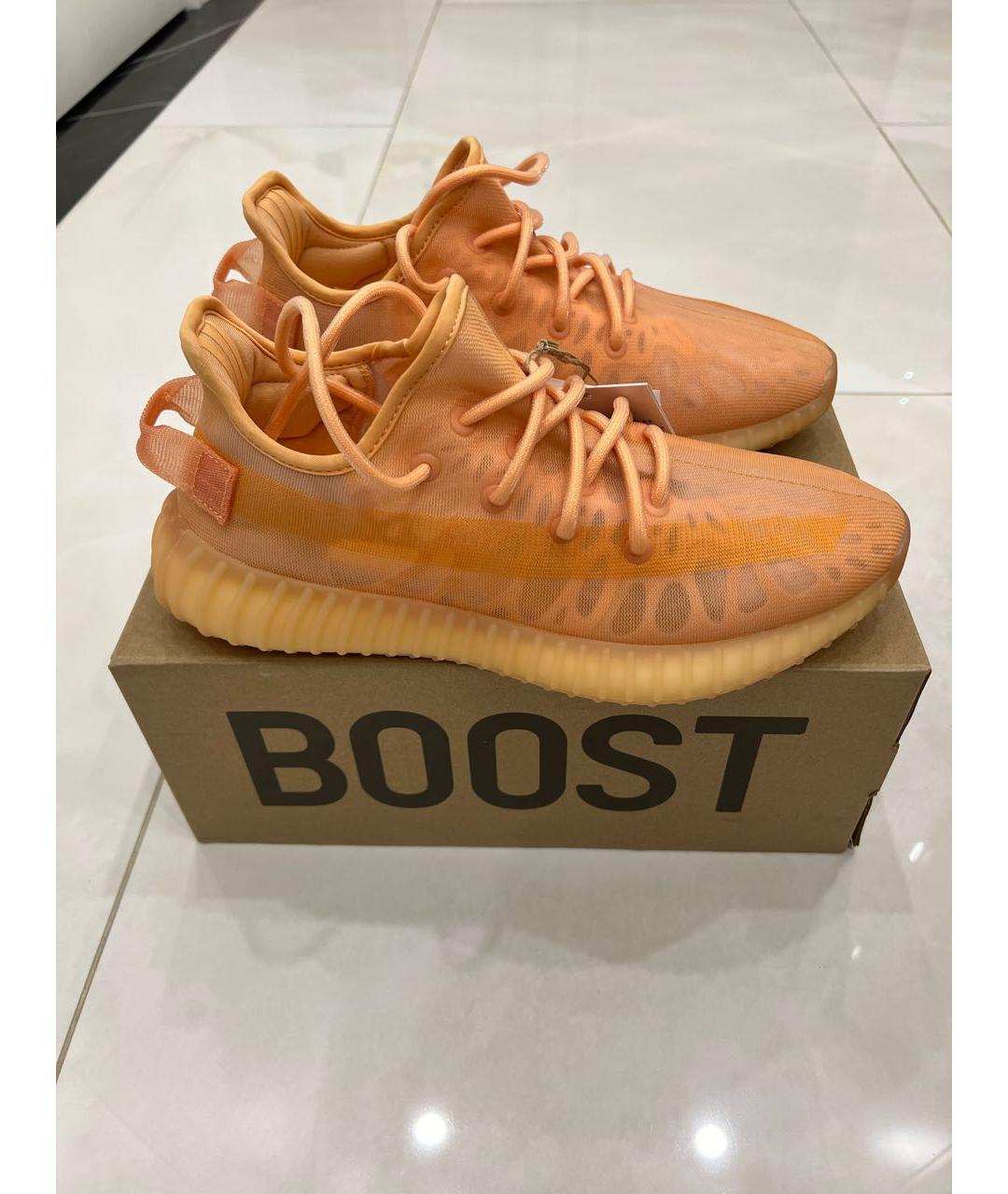 ADIDAS YEEZY Оранжевое низкие кроссовки / кеды, фото 8