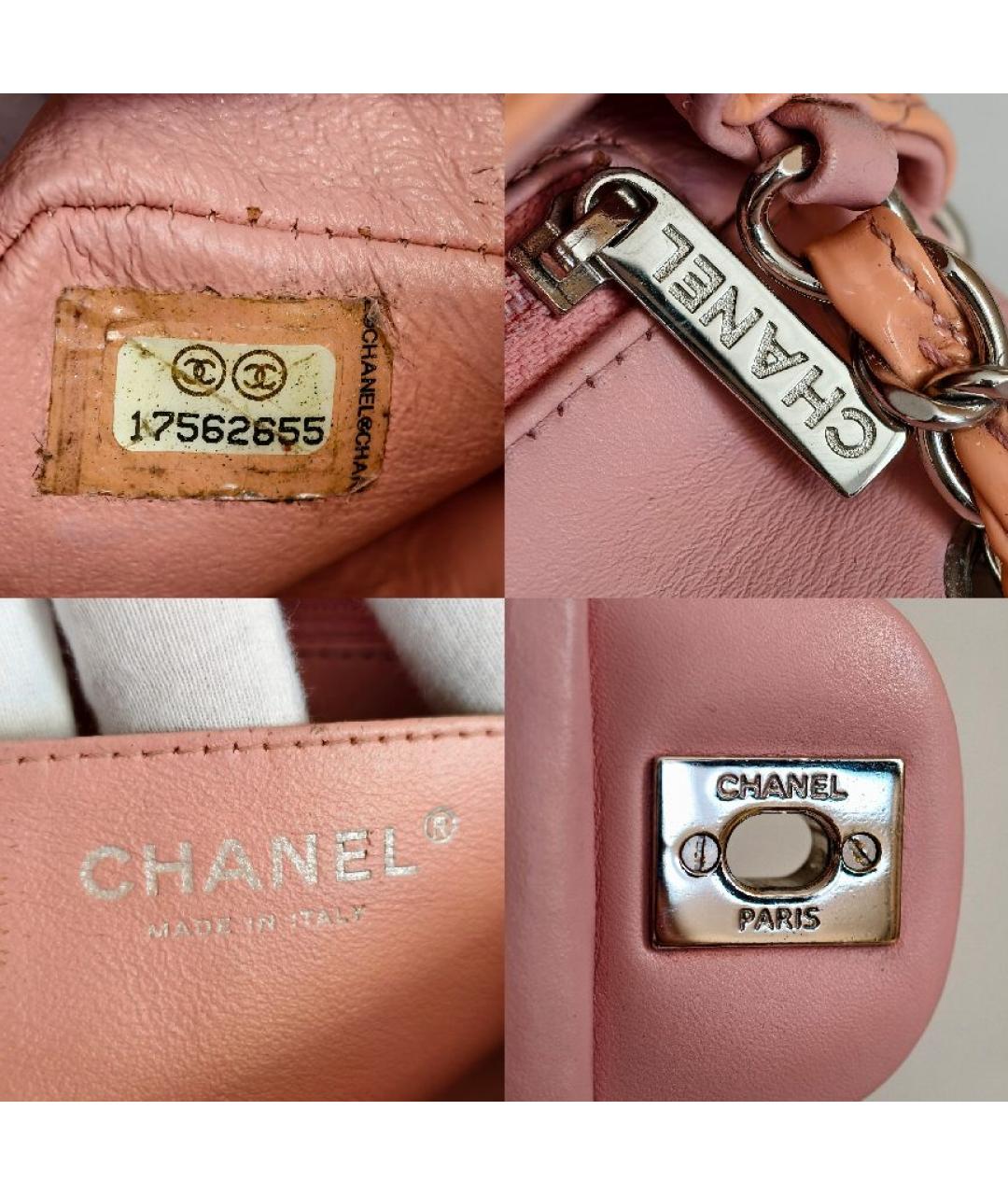 CHANEL Оранжевая сумка через плечо из лакированной кожи, фото 4