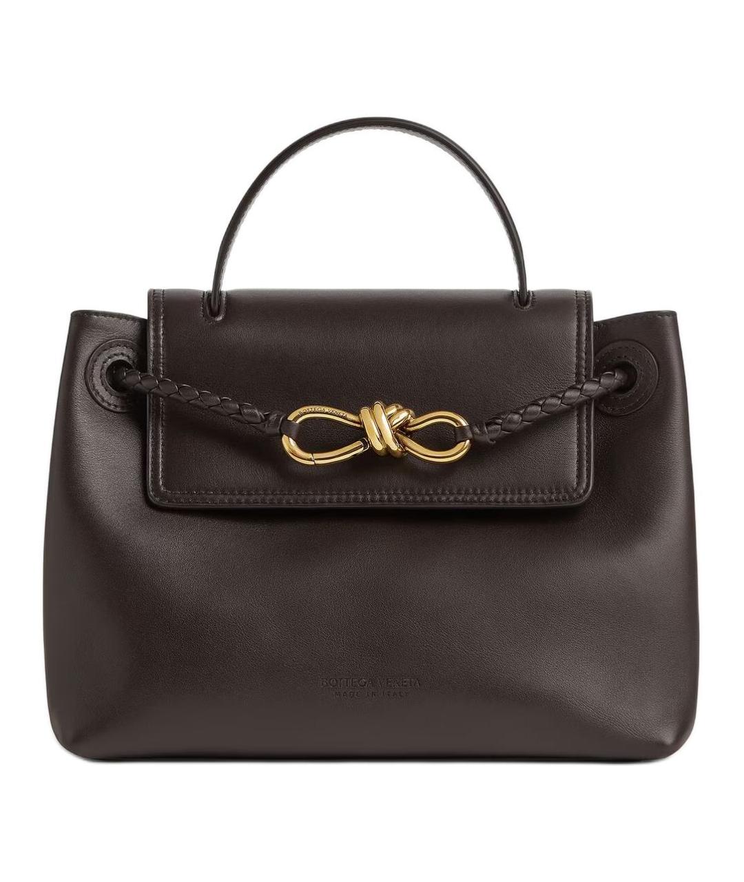 BOTTEGA VENETA Коричневая кожаная сумка через плечо, фото 1