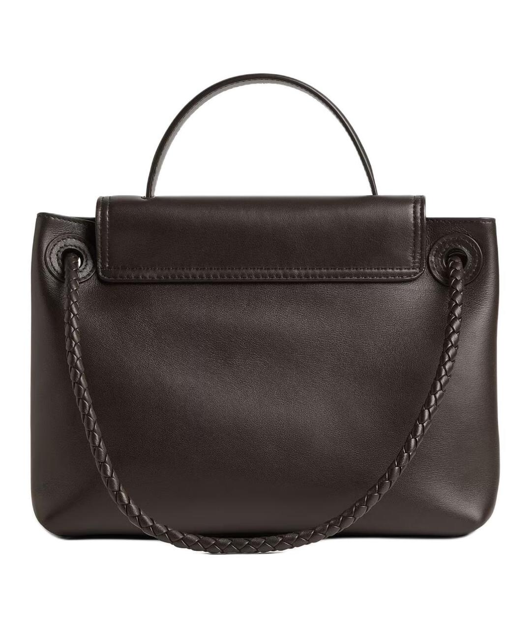 BOTTEGA VENETA Коричневая кожаная сумка через плечо, фото 3