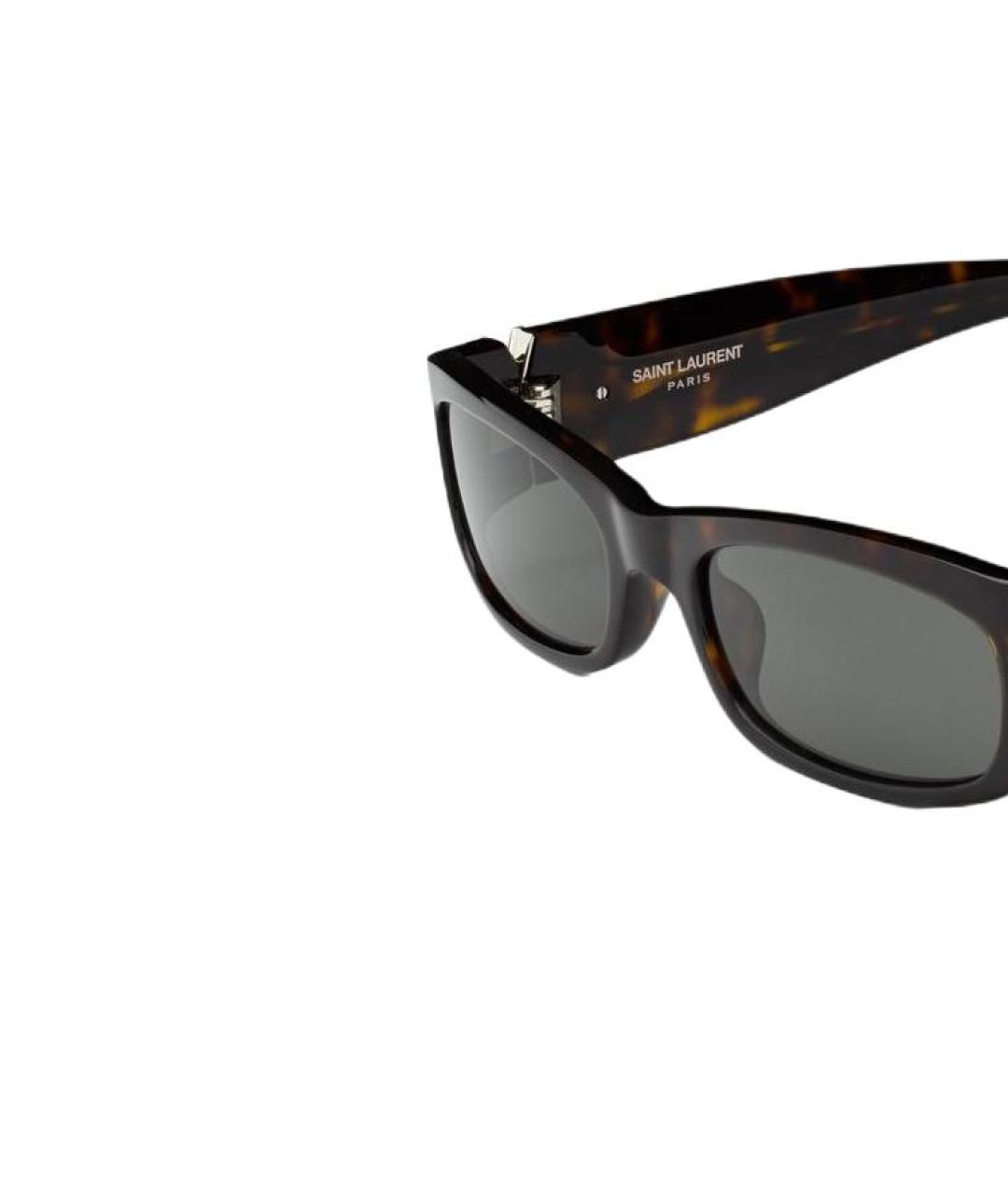 SAINT LAURENT Черные пластиковые солнцезащитные очки, фото 3
