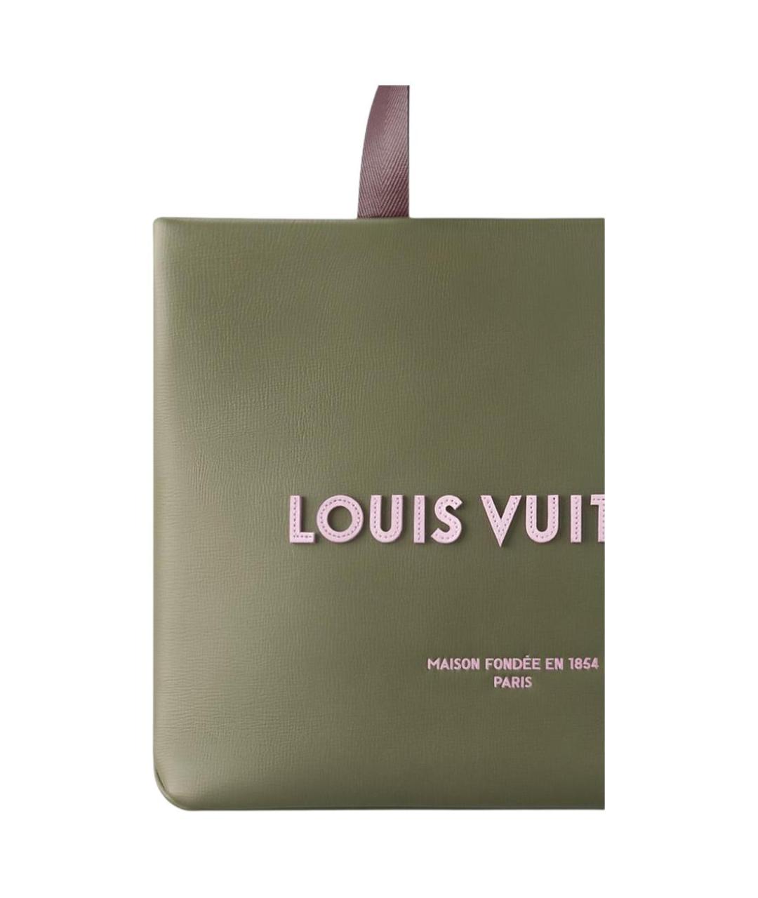 LOUIS VUITTON Зеленая сумка тоут, фото 4
