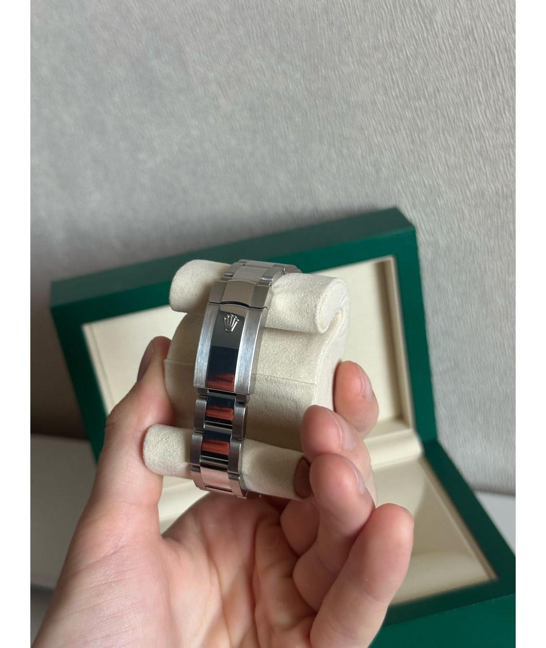 ROLEX Синие часы из белого золота, фото 4