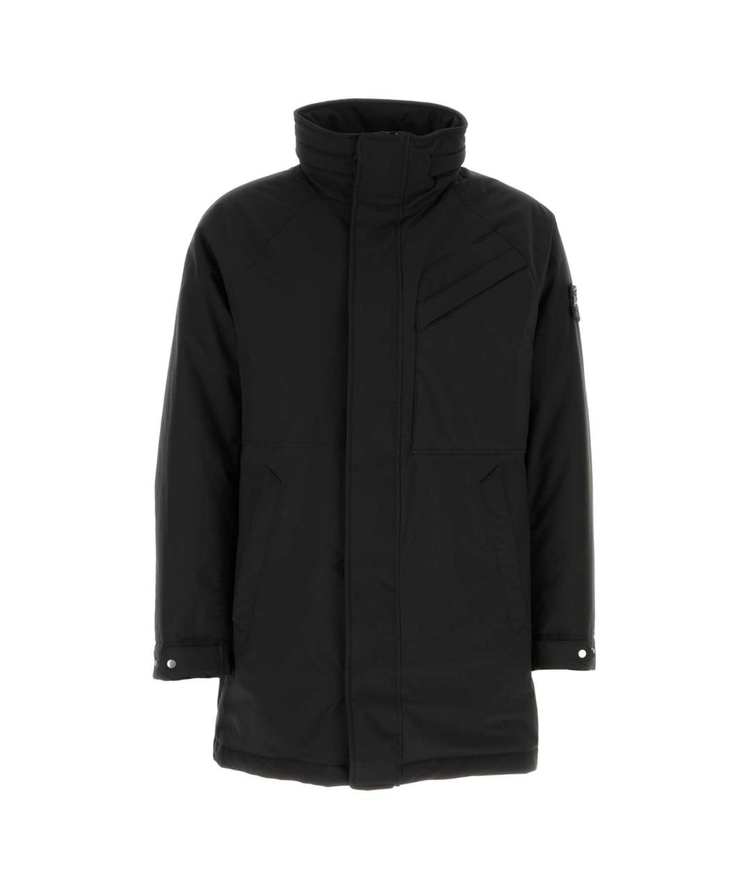 STONE ISLAND Черная полиэстеровая куртка, фото 1