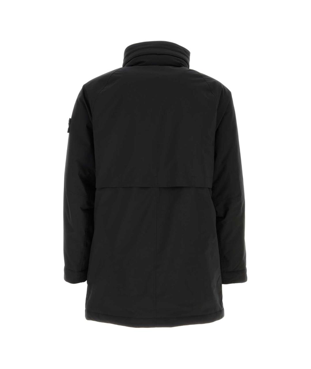 STONE ISLAND Черная полиэстеровая куртка, фото 2