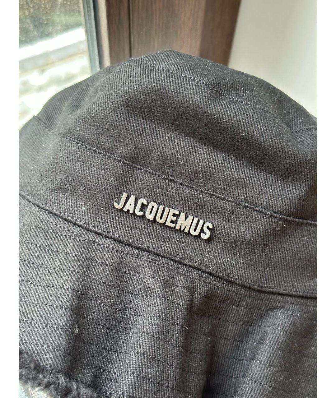 JACQUEMUS Черная хлопковая панама, фото 4