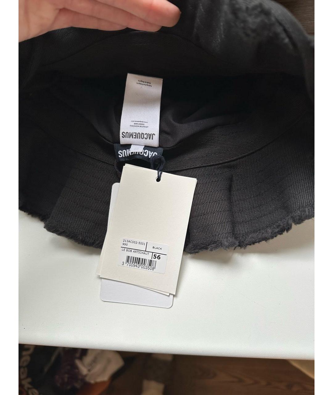 JACQUEMUS Черная хлопковая панама, фото 8