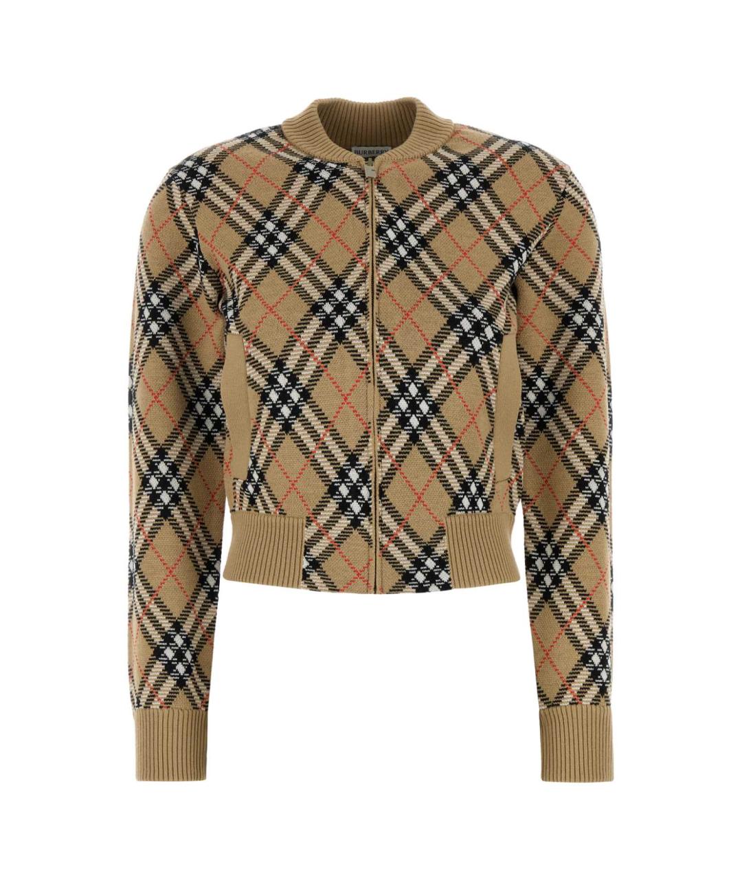 BURBERRY Бежевый шерстяной кардиган, фото 1