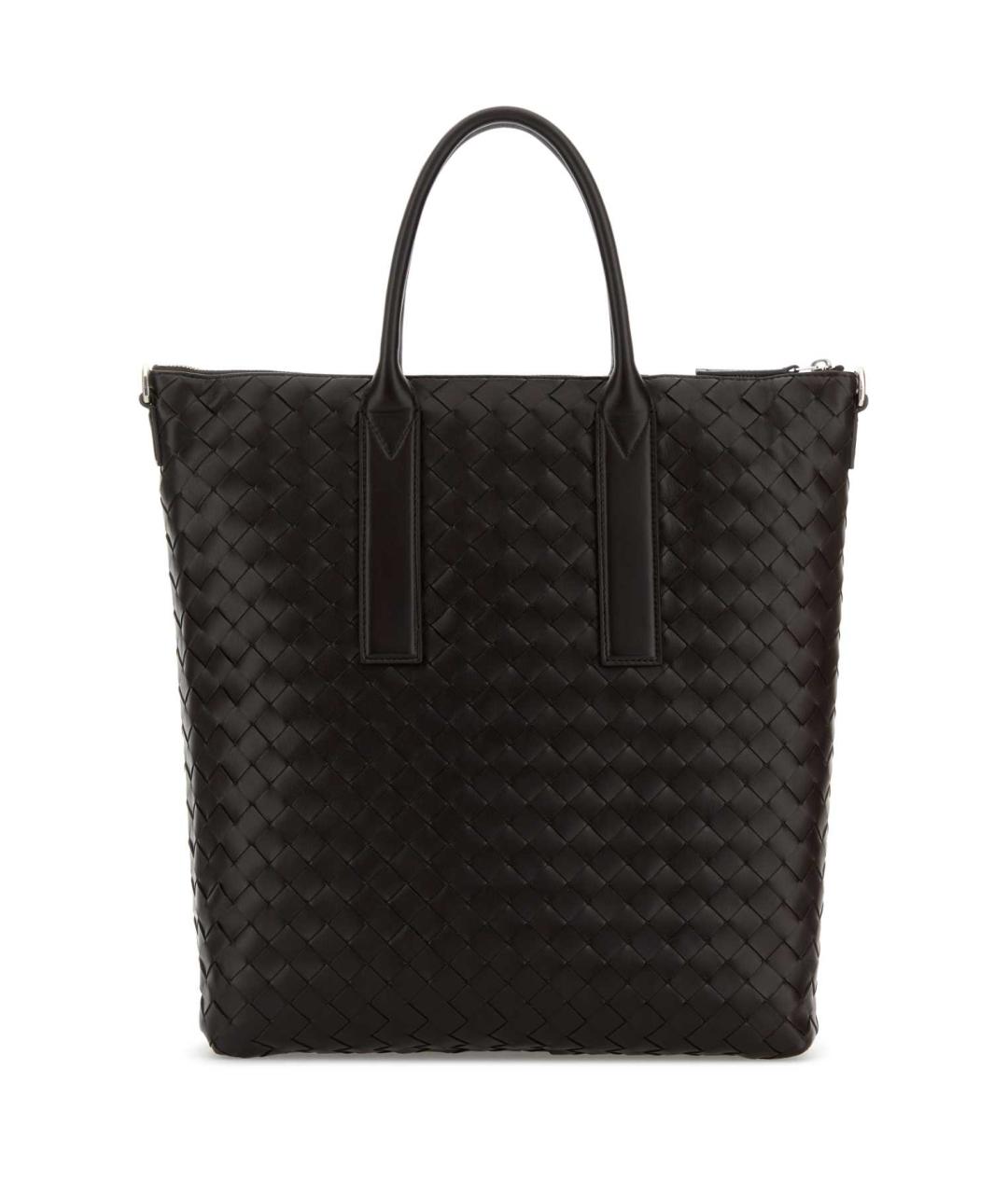 BOTTEGA VENETA Коричневая кожаная сумка тоут, фото 3