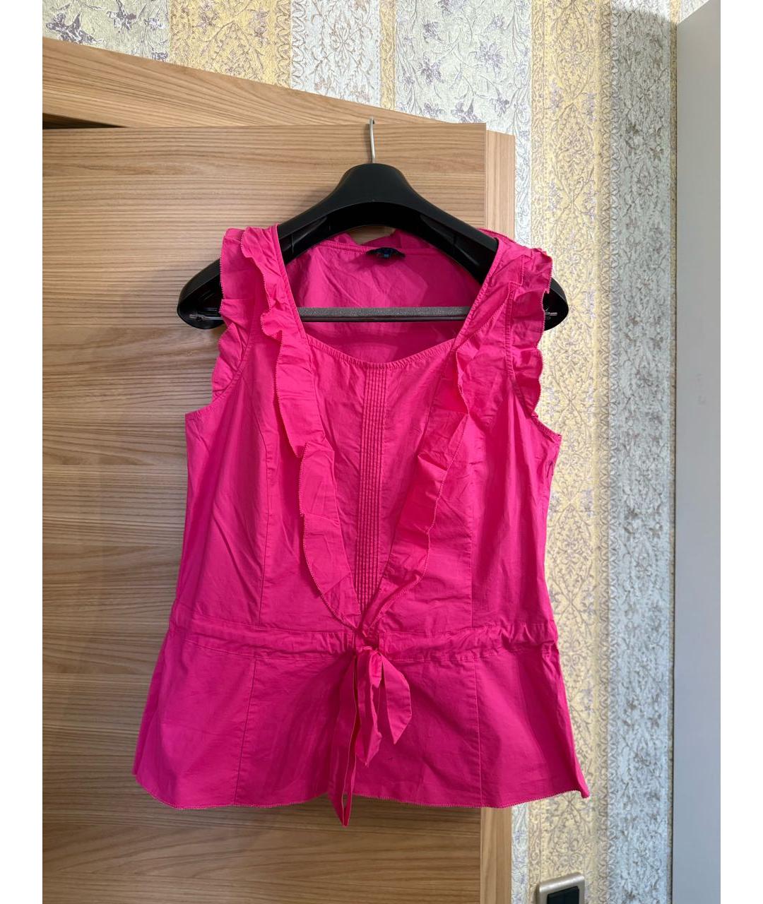 ESCADA Фуксия хлопко-эластановая блузы, фото 6