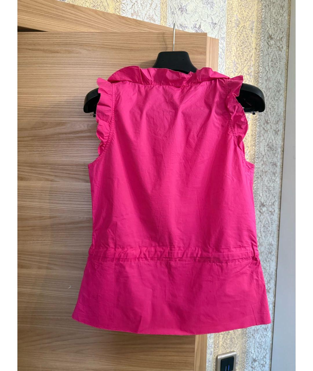 ESCADA Фуксия хлопко-эластановая блузы, фото 8