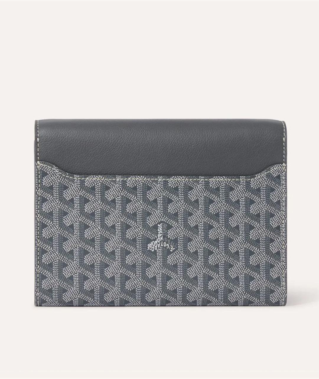 GOYARD Антрацитовая кожаная сумка на плечо, фото 3