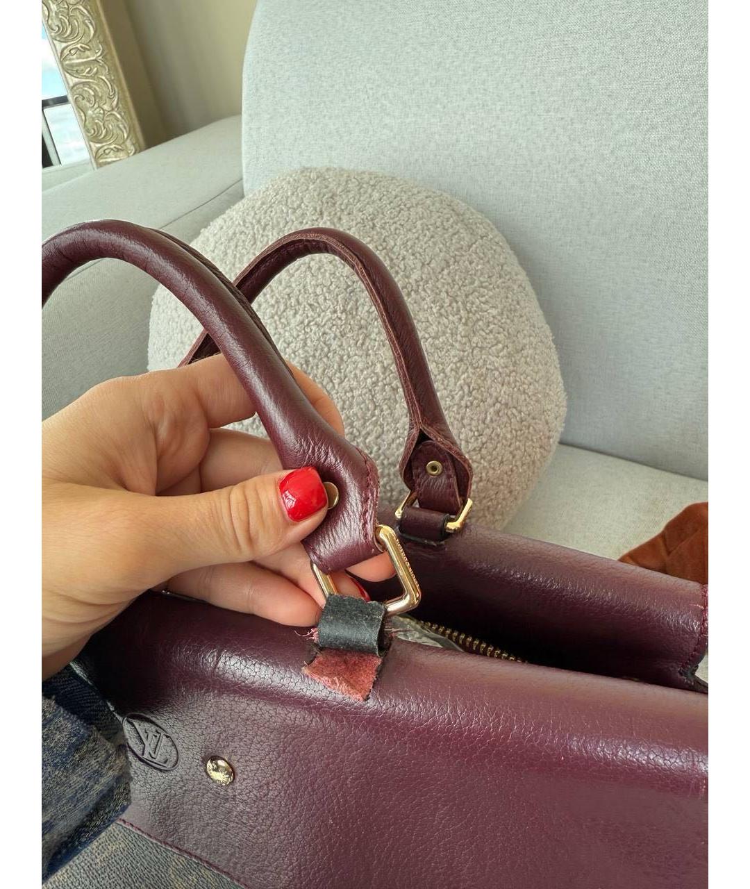 LOUIS VUITTON Коричневая сумка с короткими ручками, фото 7