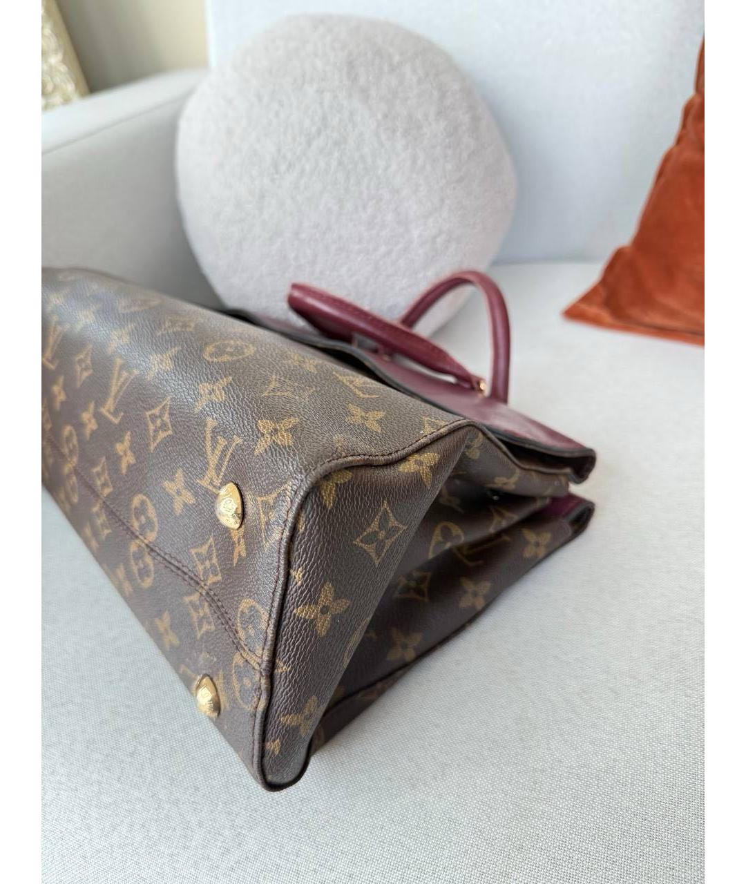 LOUIS VUITTON Коричневая сумка с короткими ручками, фото 4