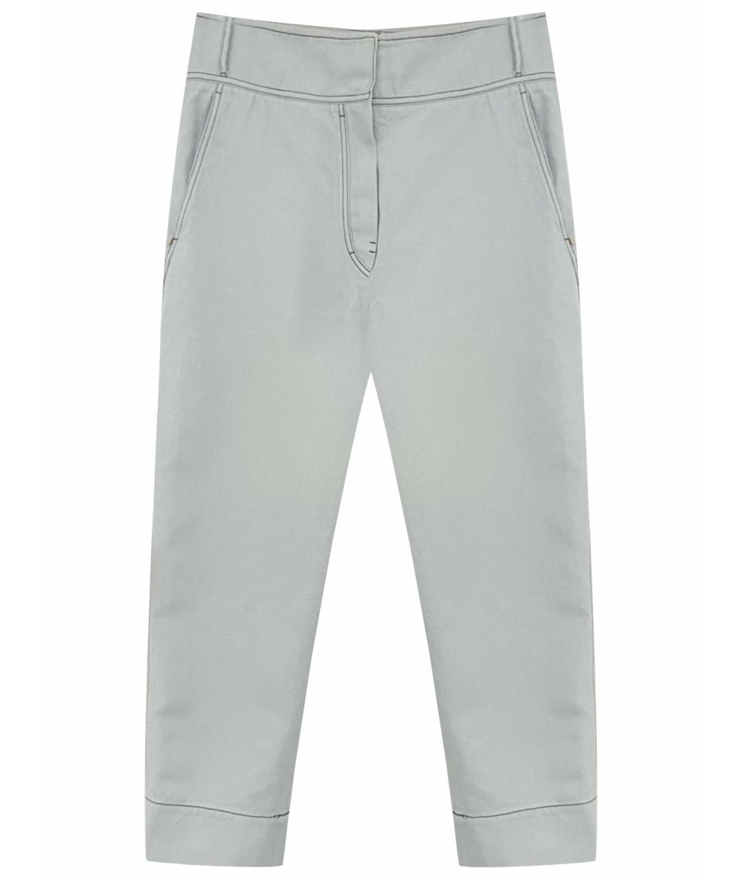SPORTMAX Голубые хлопковые прямые джинсы, фото 1