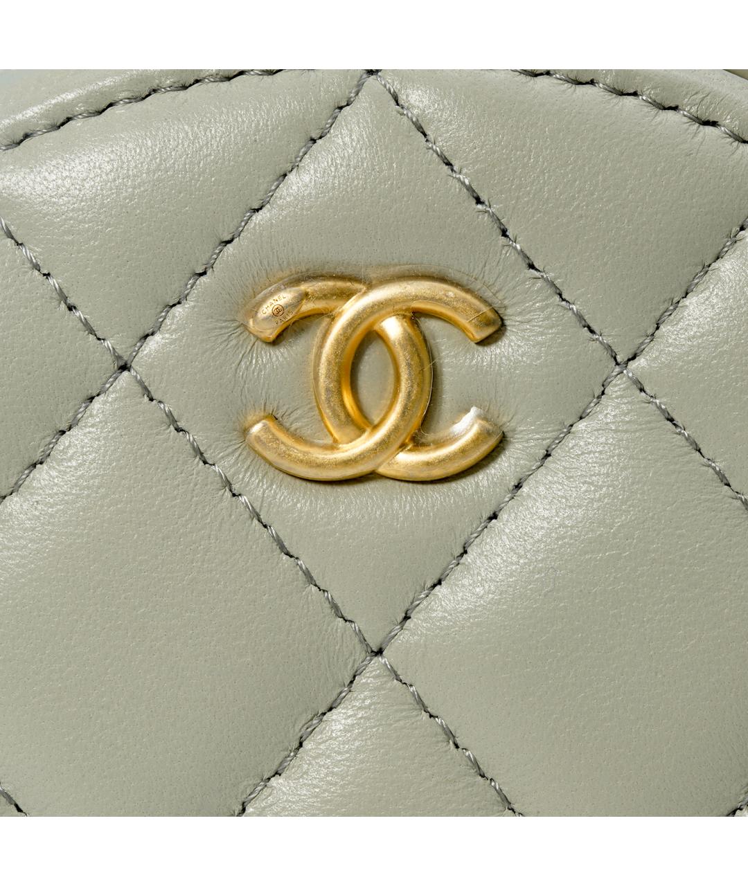 CHANEL Белая кожаная сумка через плечо, фото 4