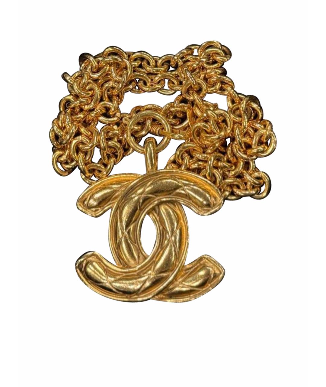 CHANEL Золотое латунное колье, фото 1