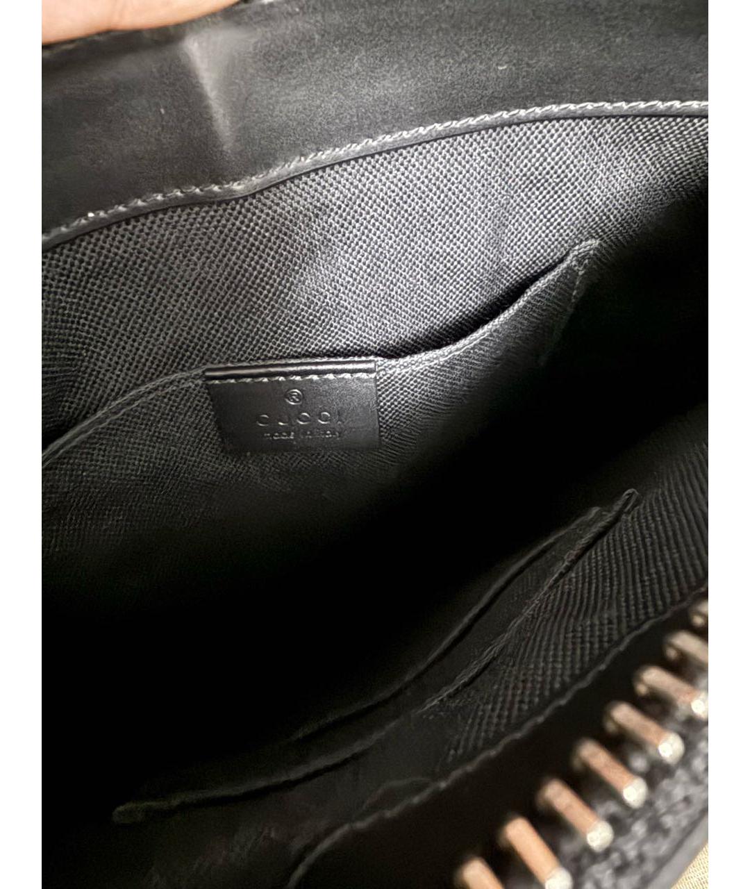 GUCCI Антрацитовая сумка на плечо, фото 5