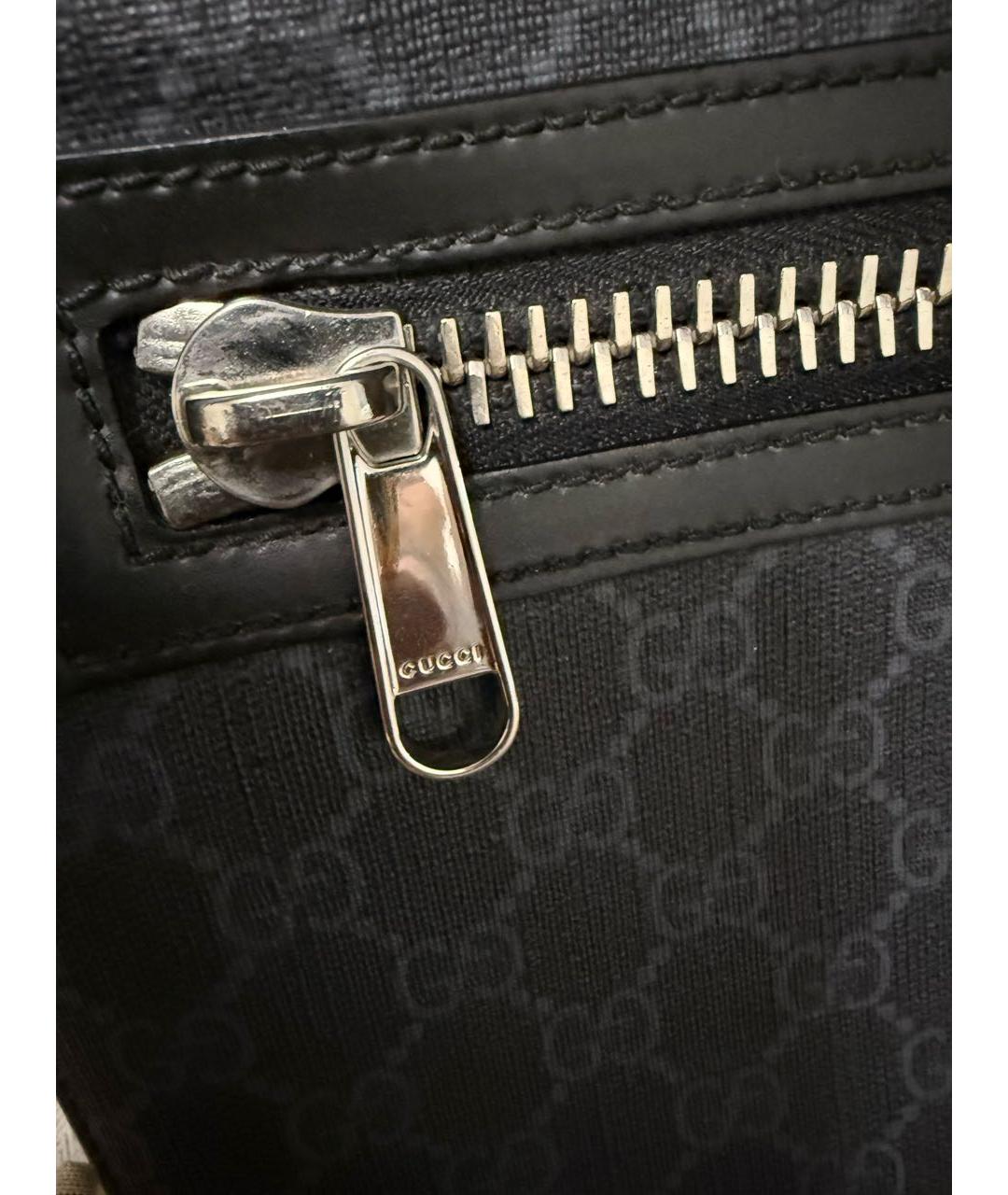 GUCCI Антрацитовая сумка на плечо, фото 7