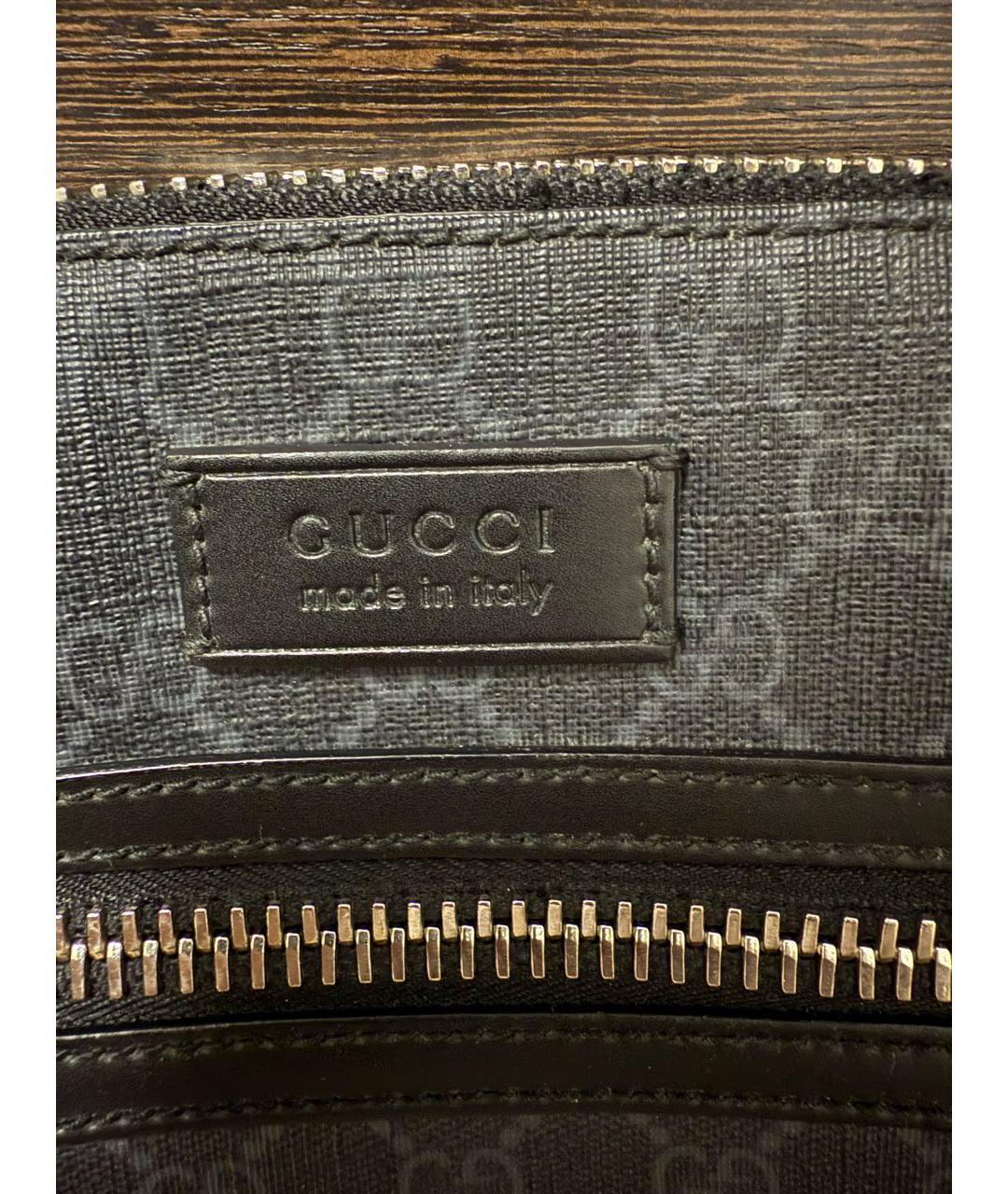 GUCCI Антрацитовая сумка на плечо, фото 6