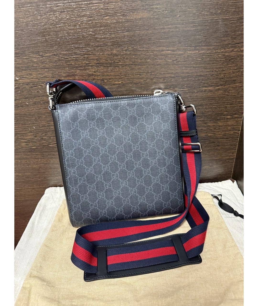 GUCCI Антрацитовая сумка на плечо, фото 4