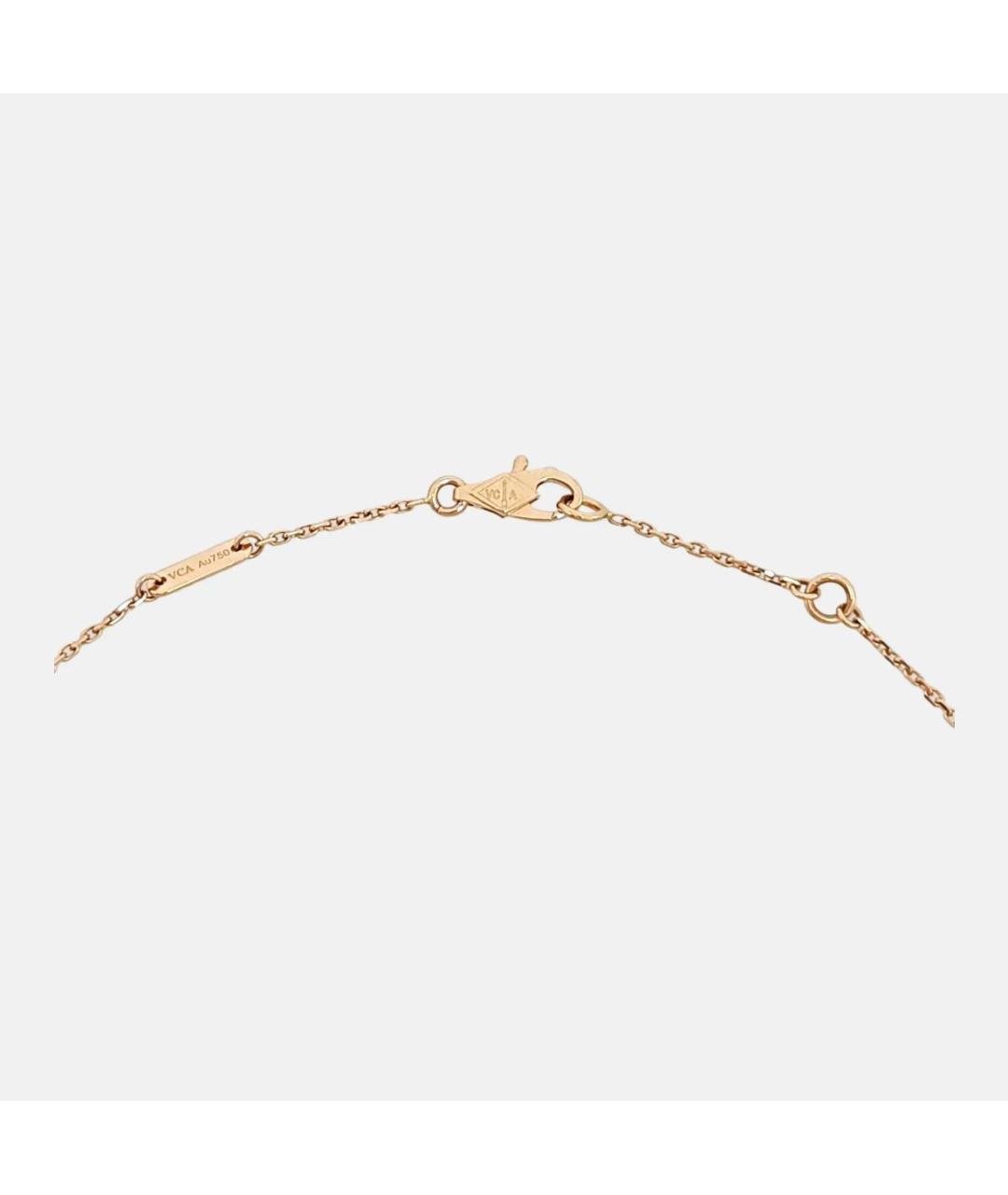 VAN CLEEF & ARPELS Бордовая подвеска из розового золота, фото 3