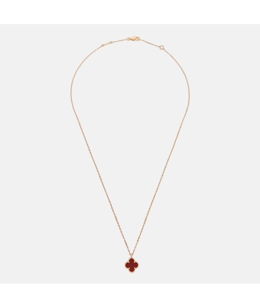 VAN CLEEF & ARPELS Бордовая подвеска из розового золота, фото 2
