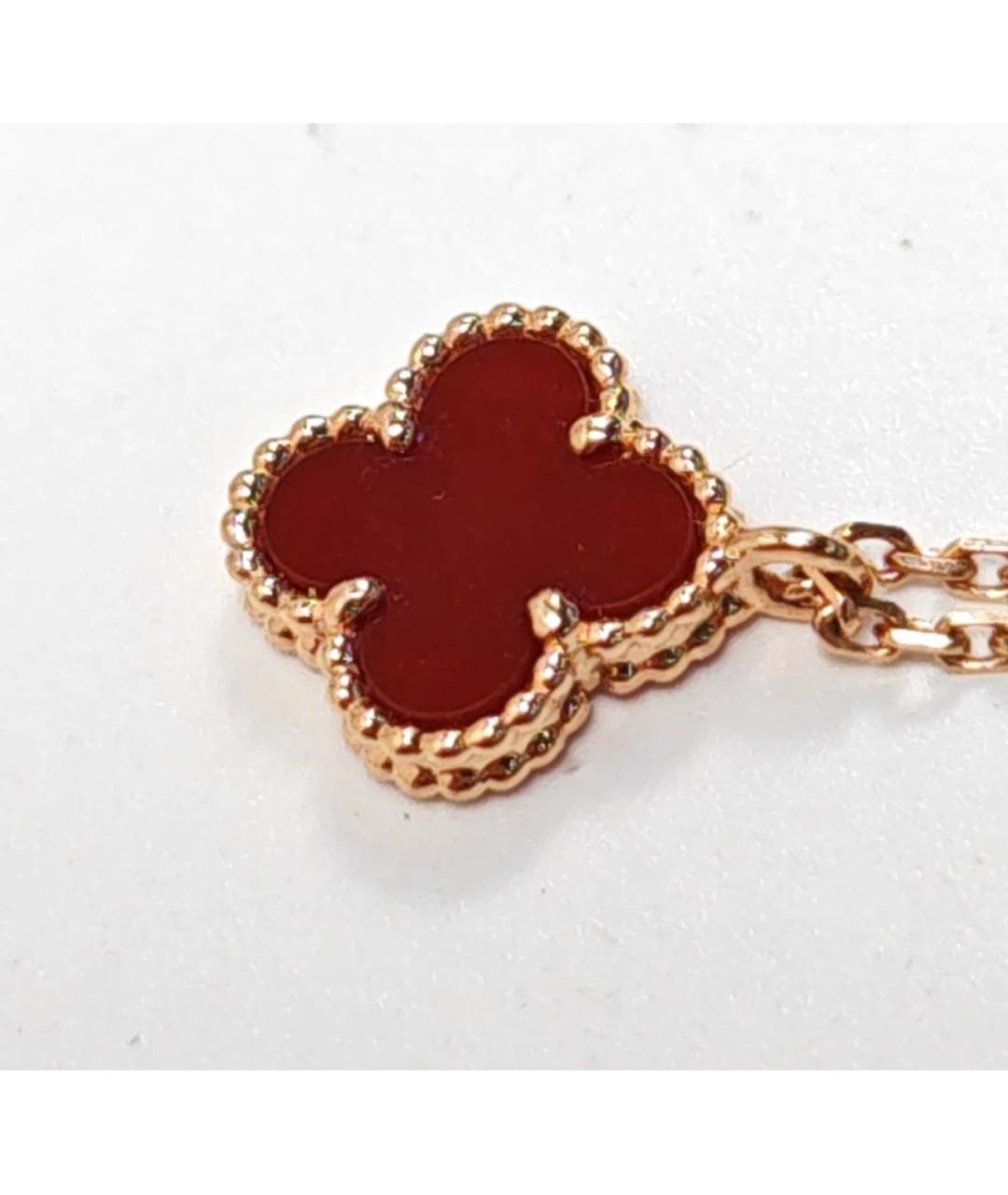 VAN CLEEF & ARPELS Бордовая подвеска из розового золота, фото 6