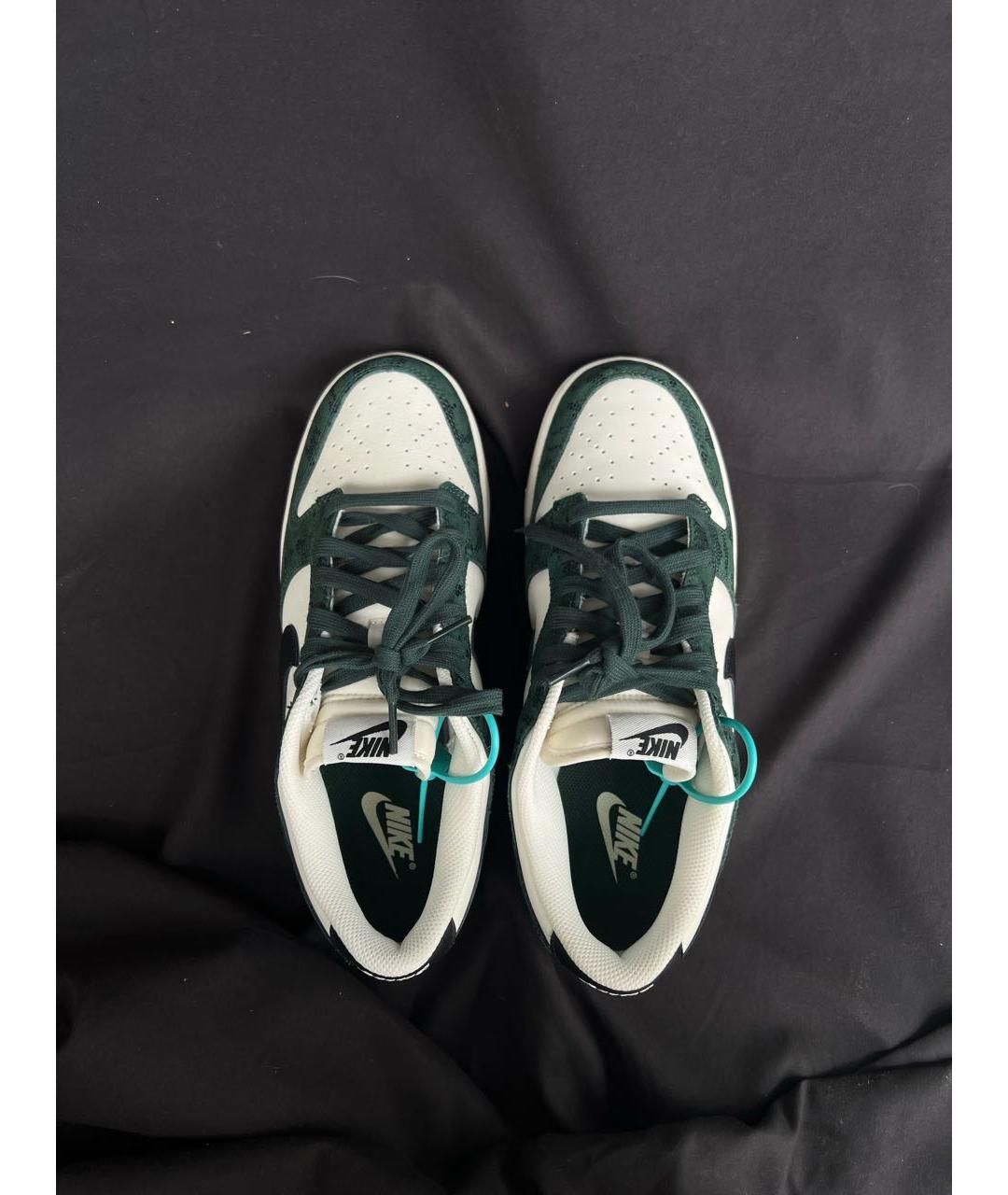 NIKE Зеленые низкие кроссовки / кеды, фото 3