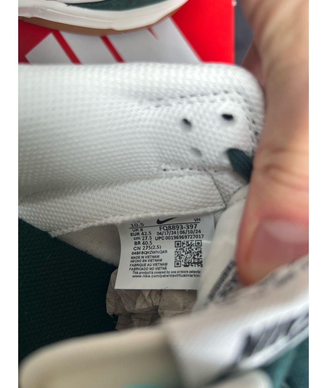 NIKE Зеленые низкие кроссовки / кеды, фото 6