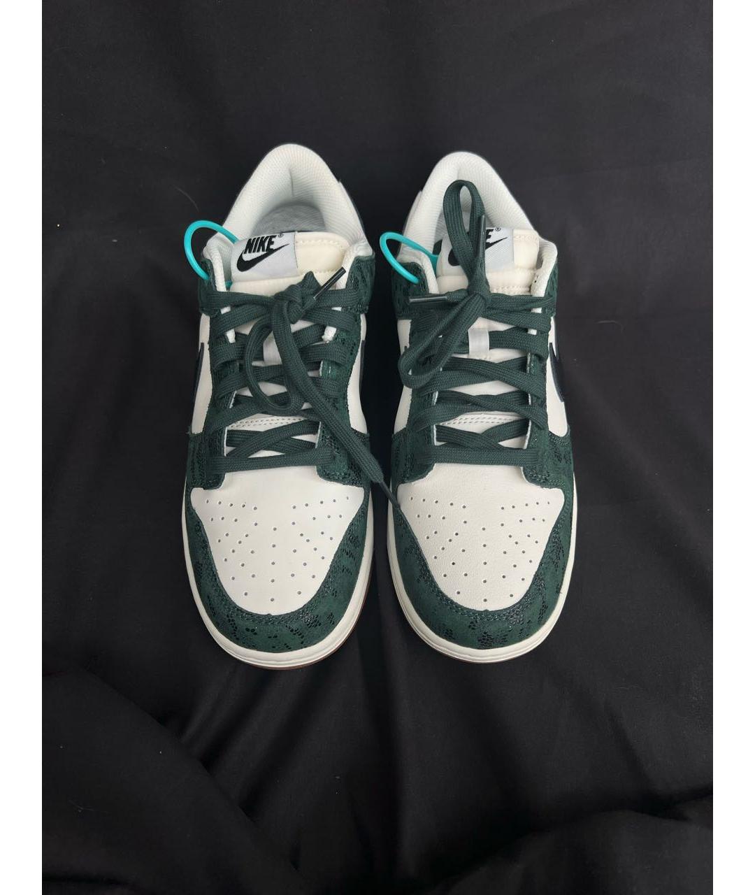 NIKE Зеленые низкие кроссовки / кеды, фото 2