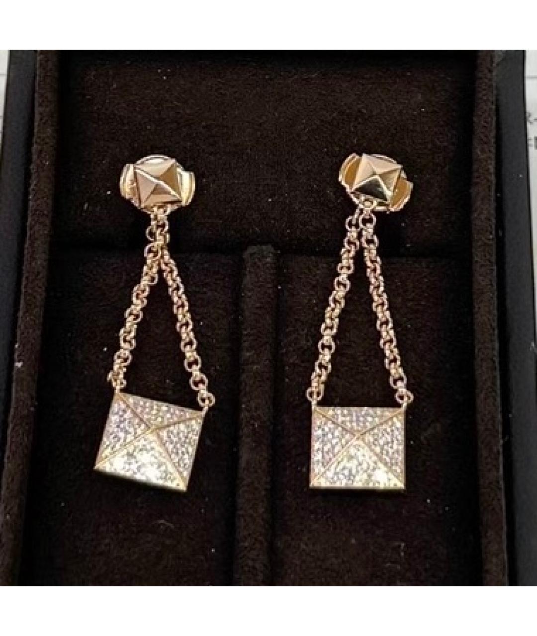 HERMES Розовые серьги из розового золота, фото 5