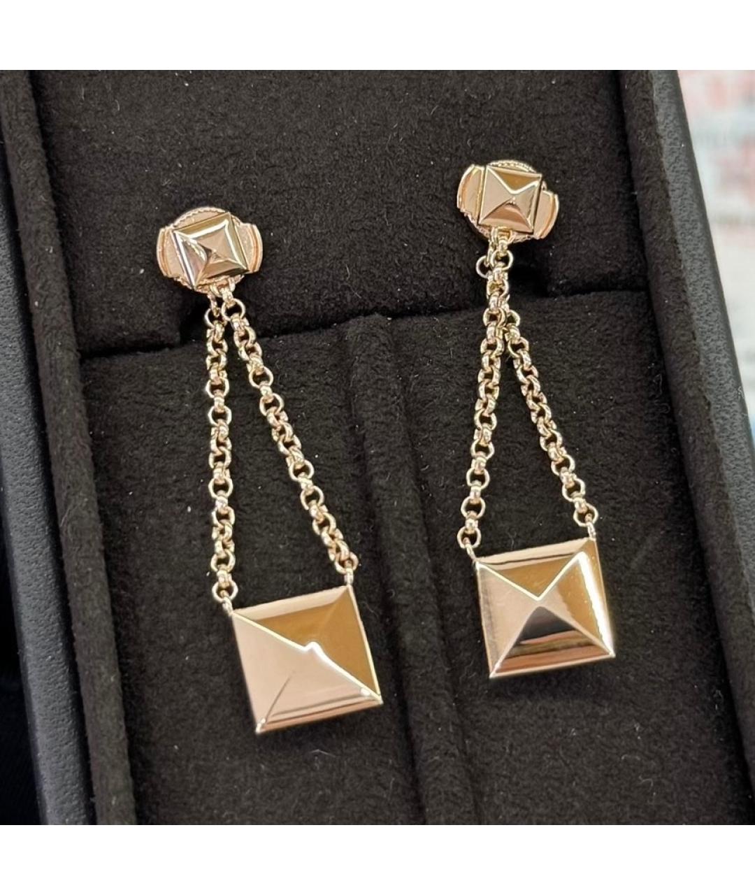 HERMES Розовые серьги из розового золота, фото 4