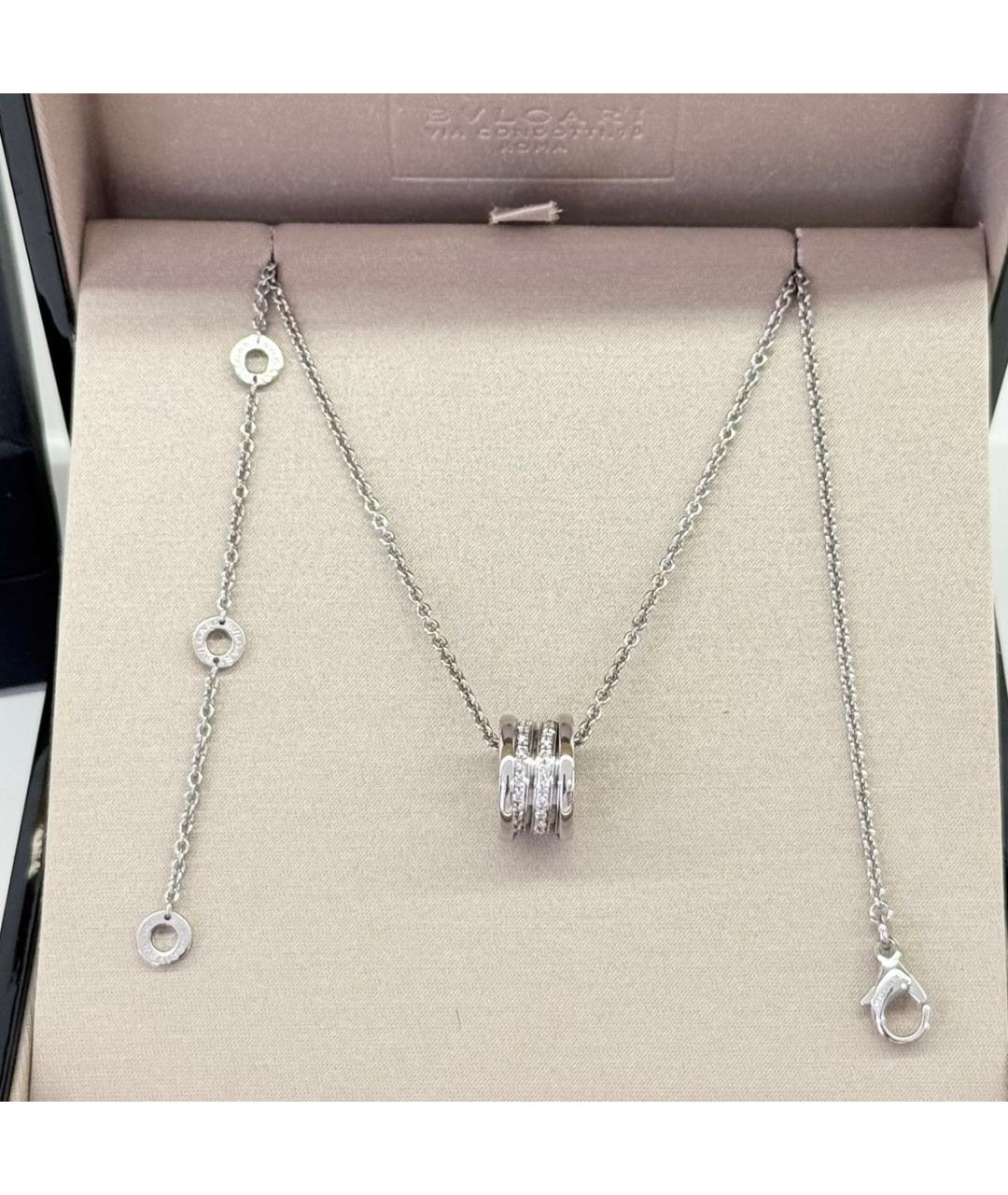 BVLGARI Белое колье из белого золота, фото 3