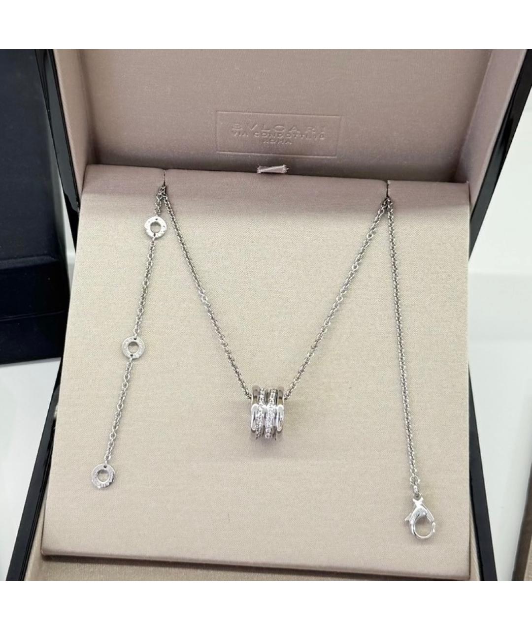 BVLGARI Белое колье из белого золота, фото 2