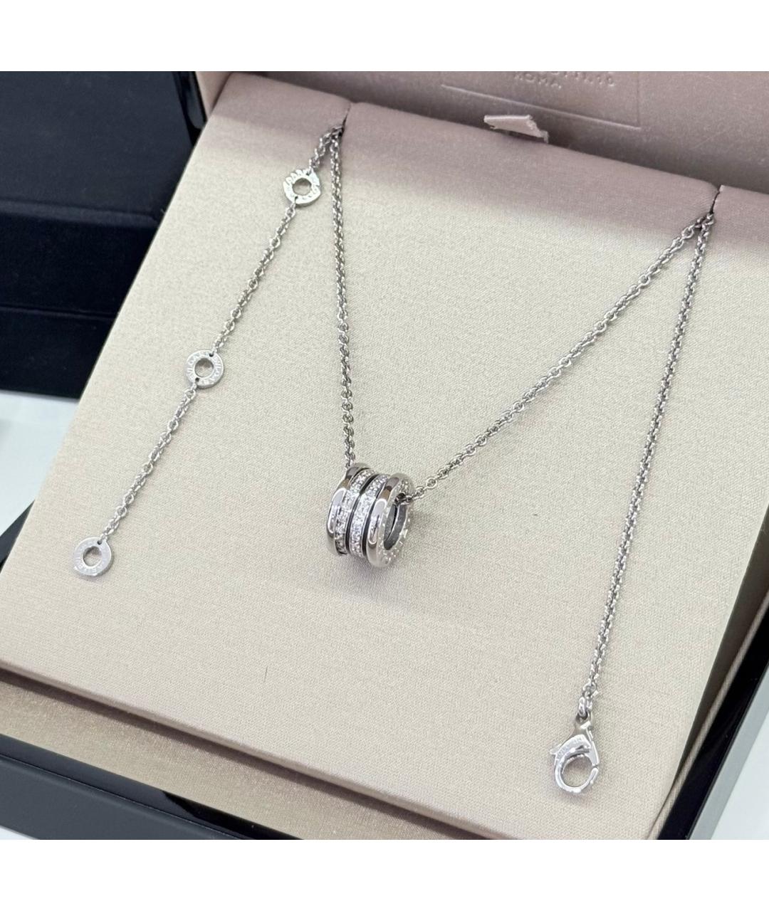 BVLGARI Белое колье из белого золота, фото 4