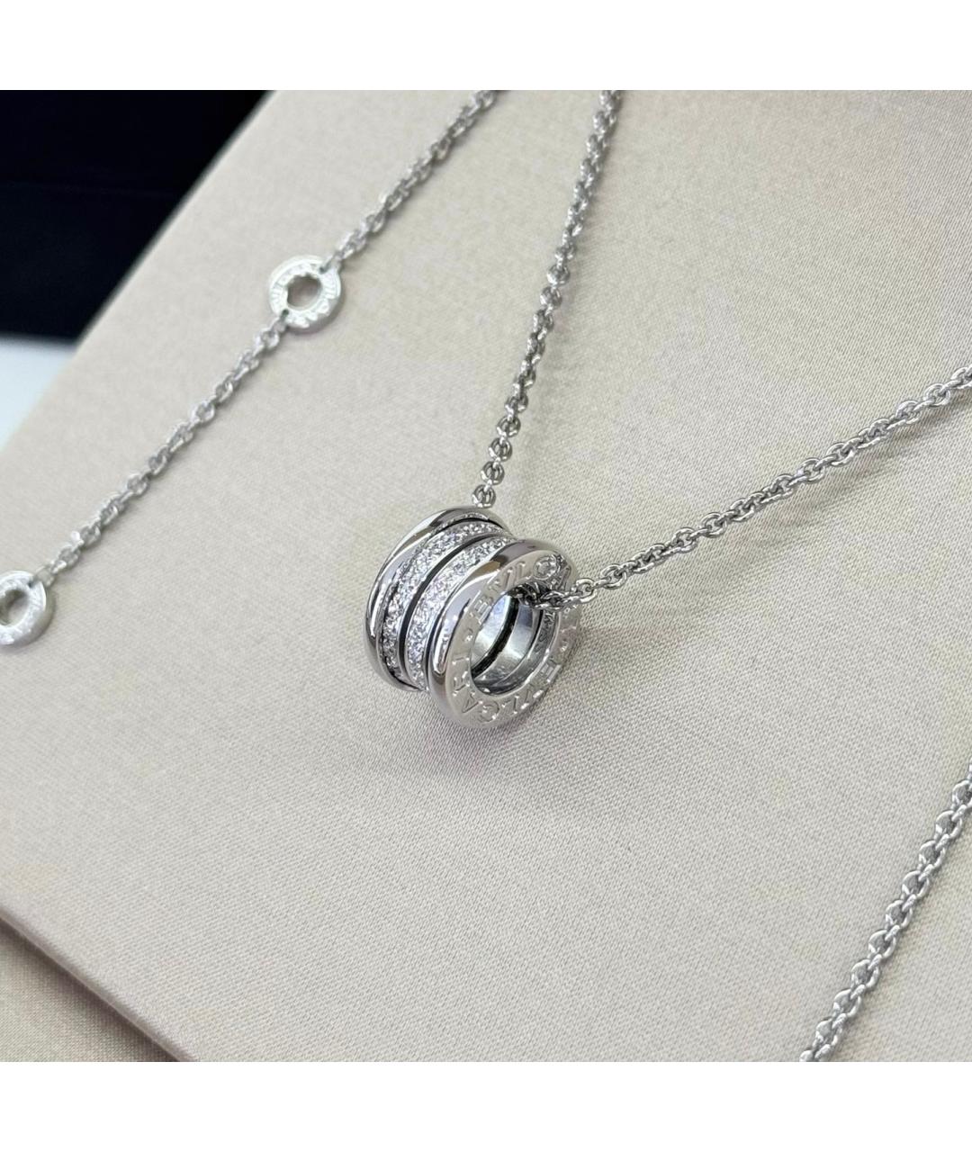 BVLGARI Белое колье из белого золота, фото 6